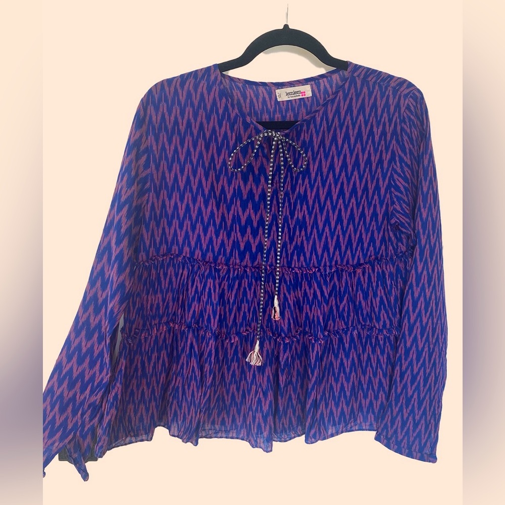 SOLD Lemlem by Liya Kebede Tassel Ruffle Top S